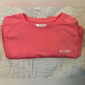 Columbia Pfg womens UVF long sleeve fishing shirt XL pink